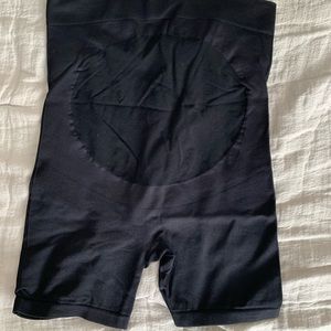 Maternity black spandex biker shorts